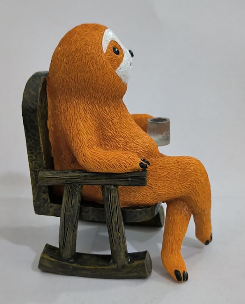 Cute Sloth Solar Light Fairy Garden Accessories Outdoor Figurine Lights Micro Landscape Garden Decorations for Patio Yard Lawn Porch Housewarming Garden Gift Sloth Gifts Valentines Day Gifts