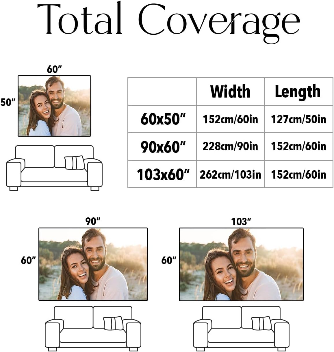 Personalized Custom Tapestry - Ships Next Business Day, Made in USA - Upload Your Own Image for a Unique Wall Hanging Backdrop, Perfect for Home & Living Room Decor, Bedroom Wall Art (60x90)