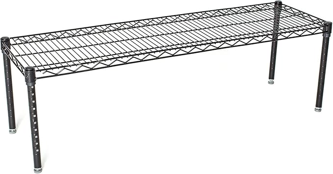 Omega Products Corporation 18" Deep x 42" Wide x 20" High Black Mobile Dunnage Rack