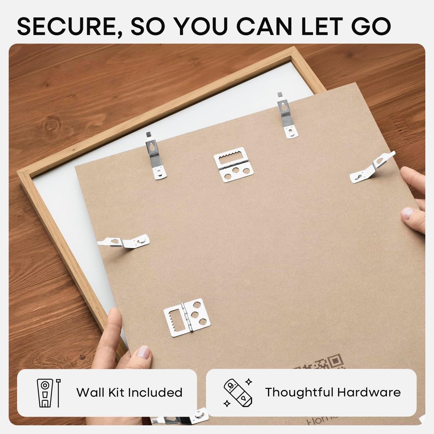 Homeforia 12x12 Light Wood Frame, High End Natural Oak 12 x 12 Square Picture Frames with Mat 10 by 10 inch Photo, 12by12 Wooden Poster Frames Matted to 10x10 Print, Tempered Glass, Wall Kit, Set of 1