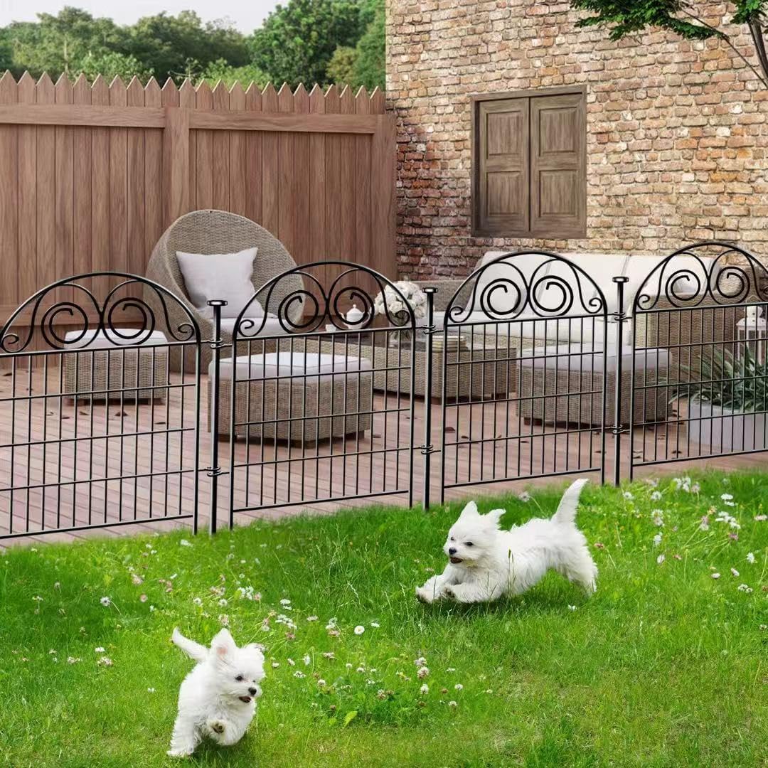 Garden Fencing 36 Inch High, 2 Panels Total 4.4 Ft(L) Dog Fences Outdoor for Yard, Dog Digging Fencing, Reusable Defense Fence for Yard│Patented