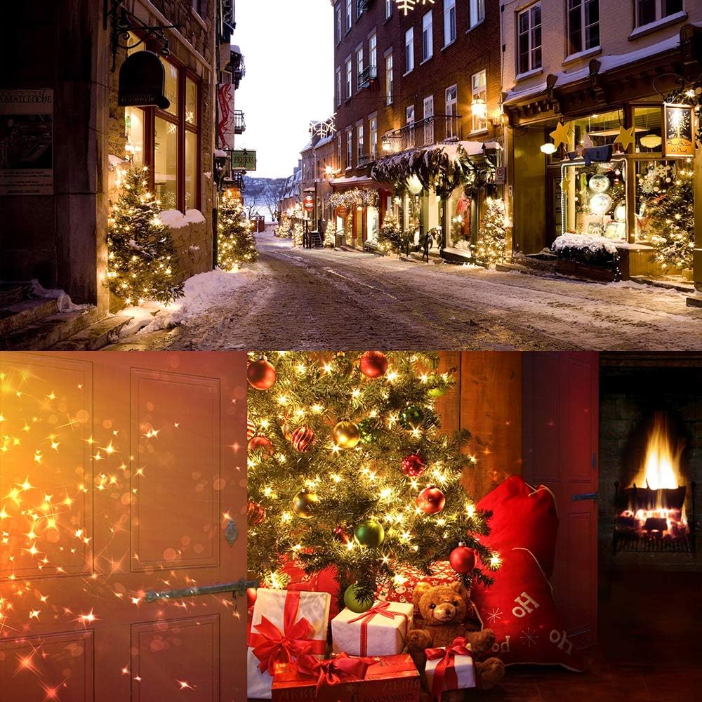 Brizled 4 Pack LED Christmas Lights, 100 LED 33ft Christmas String Lights, 120V UL Certified Connectable Xmas Tree Light Mini Xmas Light for Home Tree Patio Indoor and Outdoor Decorations, Warm White