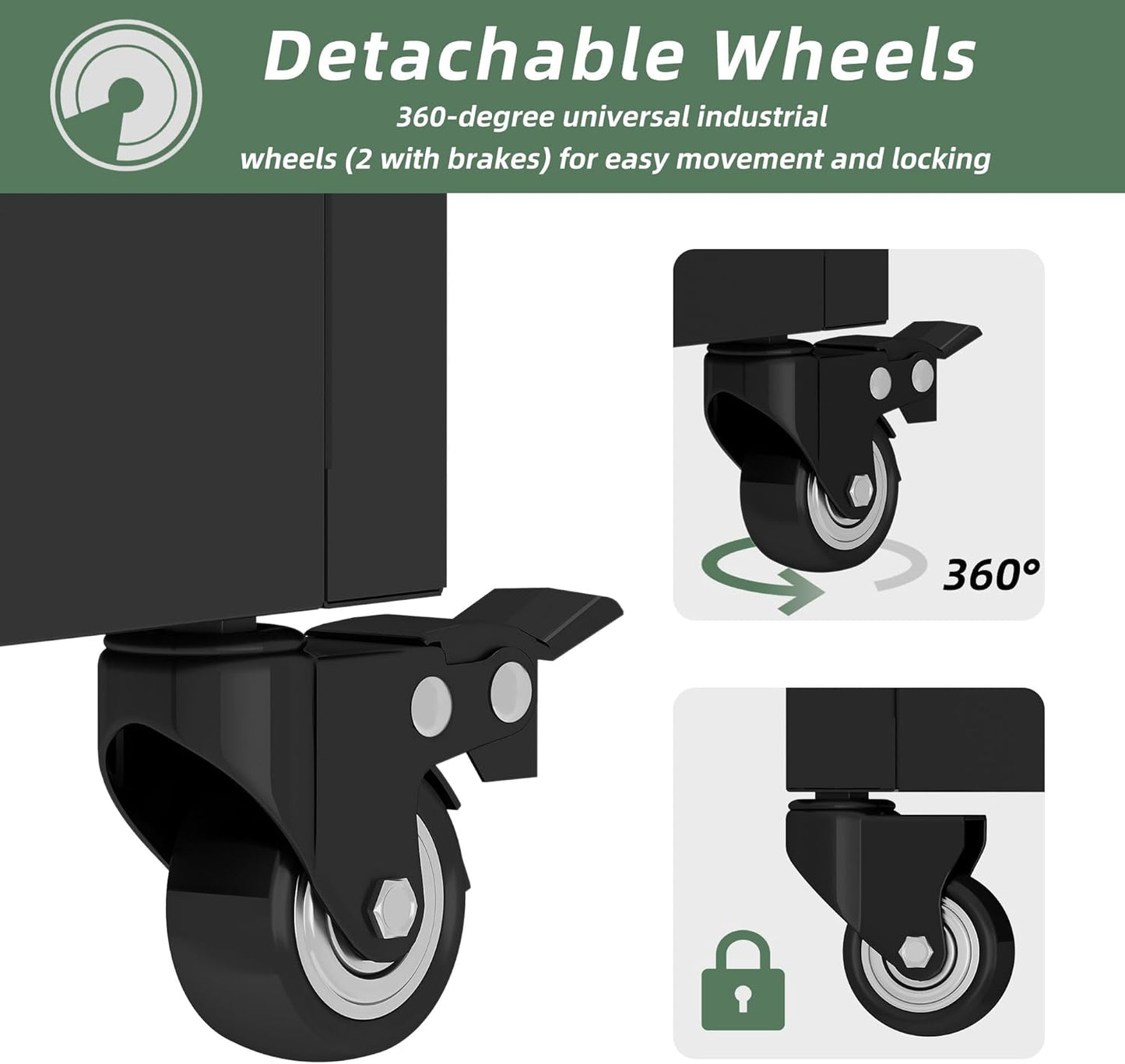 Casaphoria Metal Raised Garden Bed with Trellis and Wheels, 72"x47"x16" Planter Box for Climbing Plants, Vegetables & Vines, Features Drainage Holes and Privacy Screen, Black(Net&Helen)