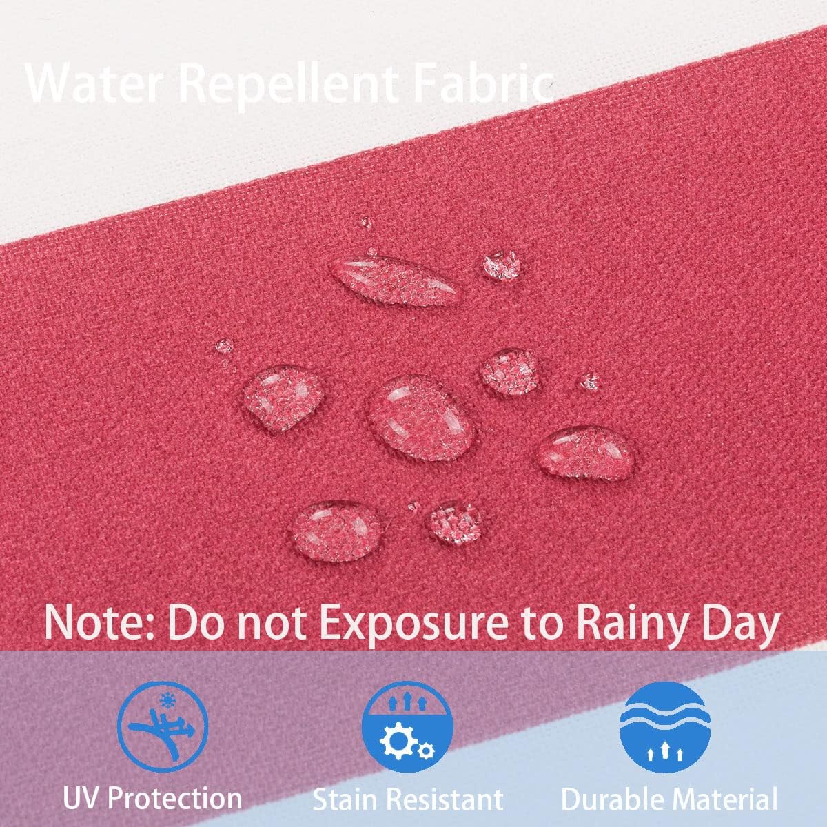 FUNHOME Inflatable Outdoor Ottoman with Air Pump,20"x9" Portable Patio Pouf,Water Resistant,Fade-Resistant,Round Blow Up Footrest Stools for Home Garden Camping Travel(Red White)