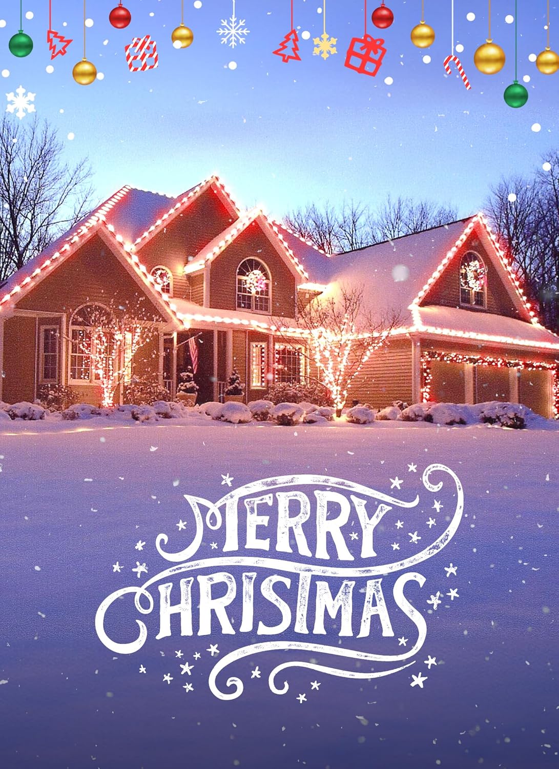 100 Feet Led Christmas Lights, Red and Warm White C9 Christmas String Lights Outdoor, 100 Strawberry Bulbs Connectable UL Certified for Indoor Outdoor Roofline Patio Holiday Party Backyard Decor