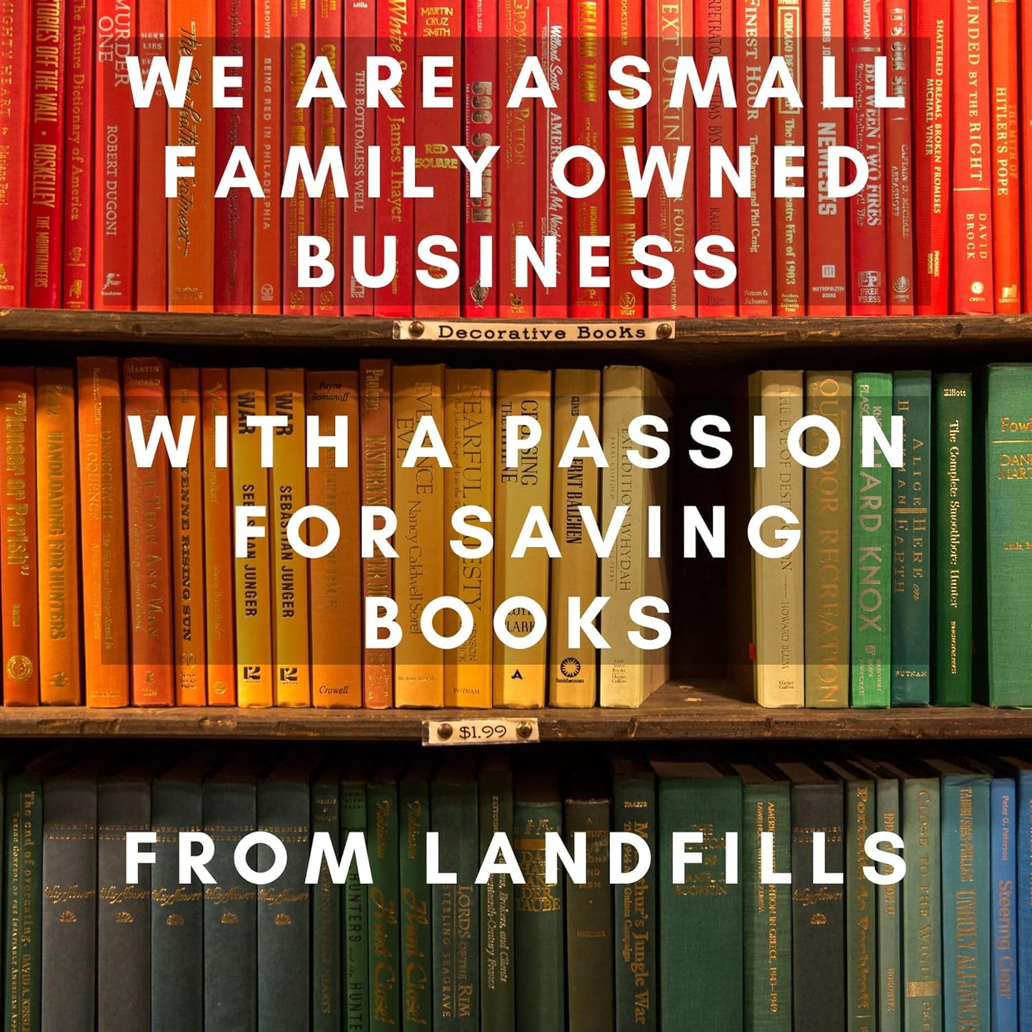 Curated Decorative Books Hardcover Décor Books for Home Décor, Choose Color, Interior Design, Office, Wedding Display, Instant Library, or Staging (Rust, One Foot)