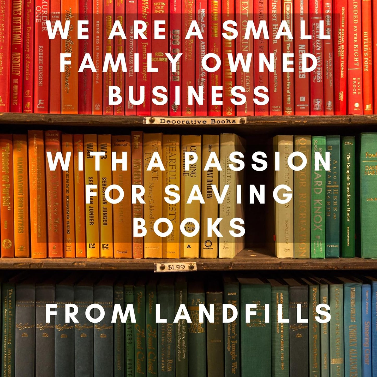 Curated Decorative Books Hardcover Décor Books for Home Décor, Choose Color, Interior Design, Office, Wedding Display, Instant Library, or Staging (Three Feet, White/Creme)