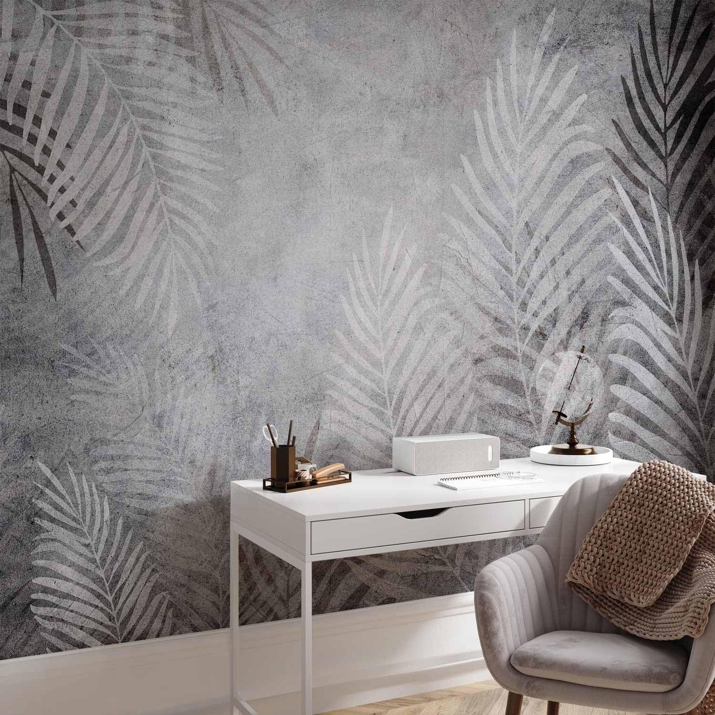 artgeist Wall Mural Leaves 138x101 in - XXL Non-Woven Wallpaper Fleece Wall Decor Photo Print Picture Image Design Palm Abstract Nature Botanical b-C-0855-a-a