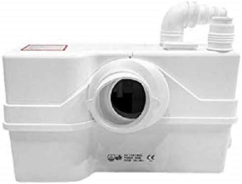 800W/1+HP American Round Macerating Toilet Kit with Macerator Pump for Basement Toilet System, 3-Piece Kit by Lift Assure