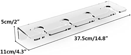 WANLIAN Wine Glass Holder - Wall Mounted Acrylic, Pack of 2 - Reception Party & Kitchen Tableware Storage Rack