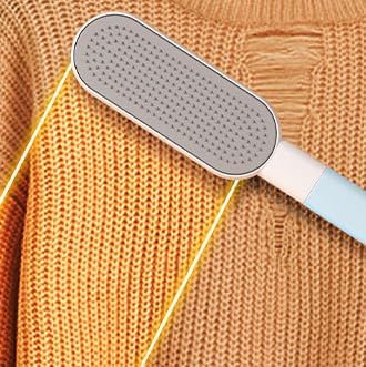 Multi-Functions Travel Lint Remover, Pet Hair Remover, Fur Remover for Dogs & Cats, Efficient Hair Collector,Pet Hairs Brush,Magic Fur Brush D (Blue)