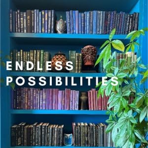 Curated Decorative Books Hardcover Décor Books for Home Décor, Choose Color, Interior Design, Office, Wedding Display, Instant Library, or Staging (Light Blue, One Foot)