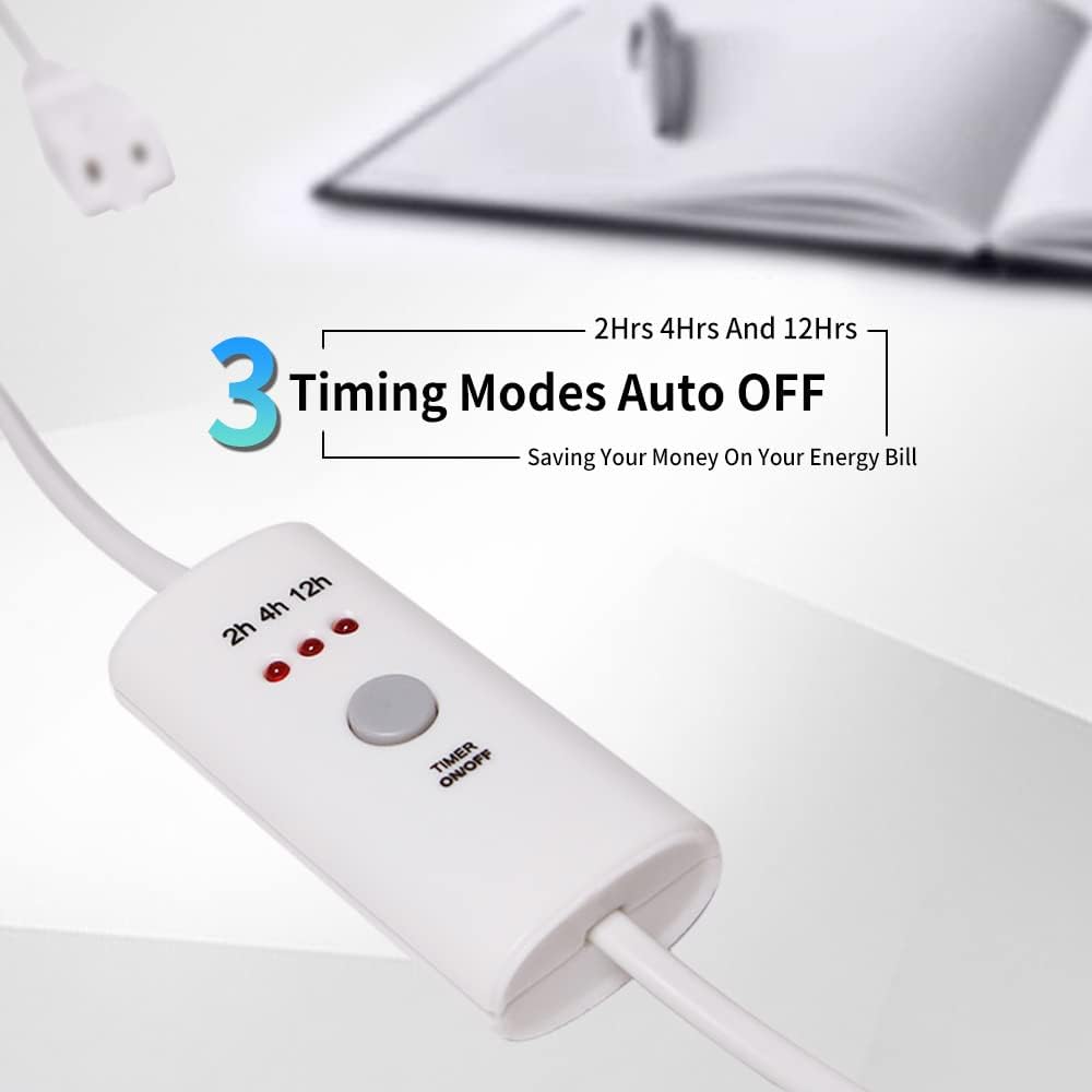 HUNANBANG Electric Scented Wax Warmer with Auto Off Timer - Candle Wax Melt Warmer Fragrance Burner (Candlelight-Blue)