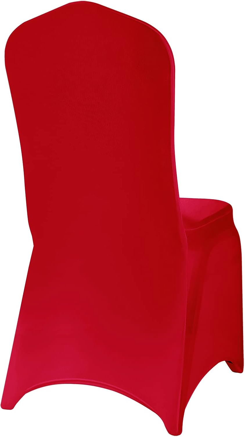 Spandex Chair Covers - 25PCS Removable, Washable Protectors for Living Room, Party, Banquet, Wedding, Hotel (Dark Red)