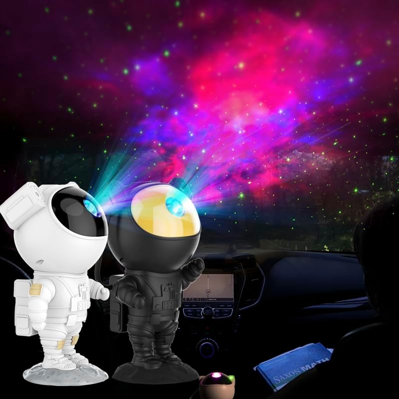 SFOUR Astronaut Galaxy Projector Night Light，Lights for Bedroom,Kids Room Decor Aesthetic, Adjustable Head Angle,Gift for Kids Adults Home Party Ceiling Decor，Christmas Gift