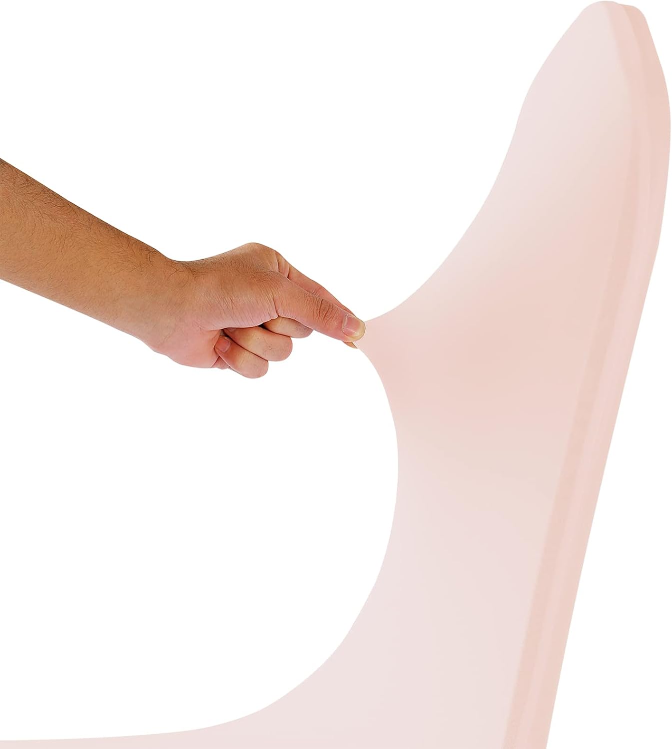 Spandex Chair Covers, 25PCS, Washable Protector for Living Room, Party, Banquet, Wedding, Hotel (Blush Pink)