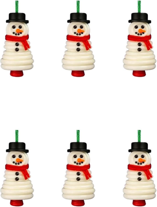 DIY Christmas Button Ornament Making Set - Snowman/Santa/Angel, Fun Holiday Craft Kit for All Ages, Ideal Xmas Tree Hanging Decor & Festive Gifts (6pcs-A)