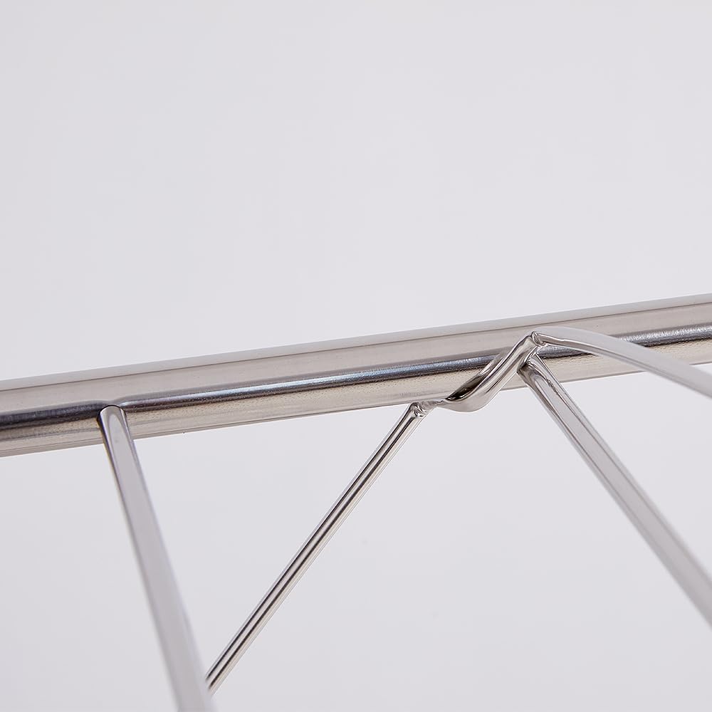 TRES BELLE 25NEW Stainless Steel Clothes Drying Rack(L)–Foldable,Lightweight,Anti-Slip Elastic Rods,Made in Korea,Indoor & Outdoor Use,Rust-Resistant,Towels Drying,Underwear,Baby Clothes–L Sizes