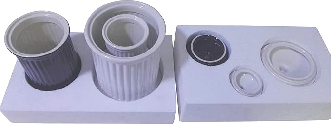 Omniware Simsbury 3-Piece Canister Set - Stoneware Kitchen Storage with Silicone-Sealed Lids, Lead-Free Glaze & Dishwasher Safe - Rustic Farmhouse-Style Flour & Sugar Containers (Black)