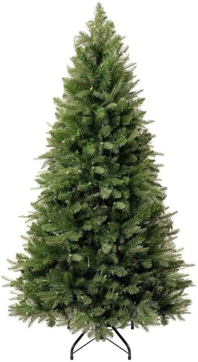 Naomi Home 4.5ft Christmas Tree with Lights, Realistic Fir Christmas Tree Prelit with 679 Branch Tips, 200 Warm Lights and Metal Stand, Aritificial Christmas Tree, Árbol De Navidad