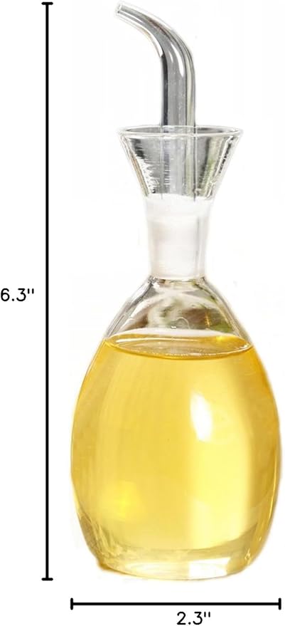 ELETON Planet Glass Oil Decanter and Cruet 10 Ounces