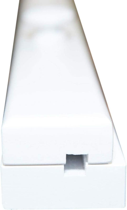 RRD Quilt Hanger for Wall for Display (48") Amish Made Wooden Quilt Rack Wall Mount - Rustic Tapestry Quilt Wall Hangers (Maple Wood, White Paint, 48" Long)