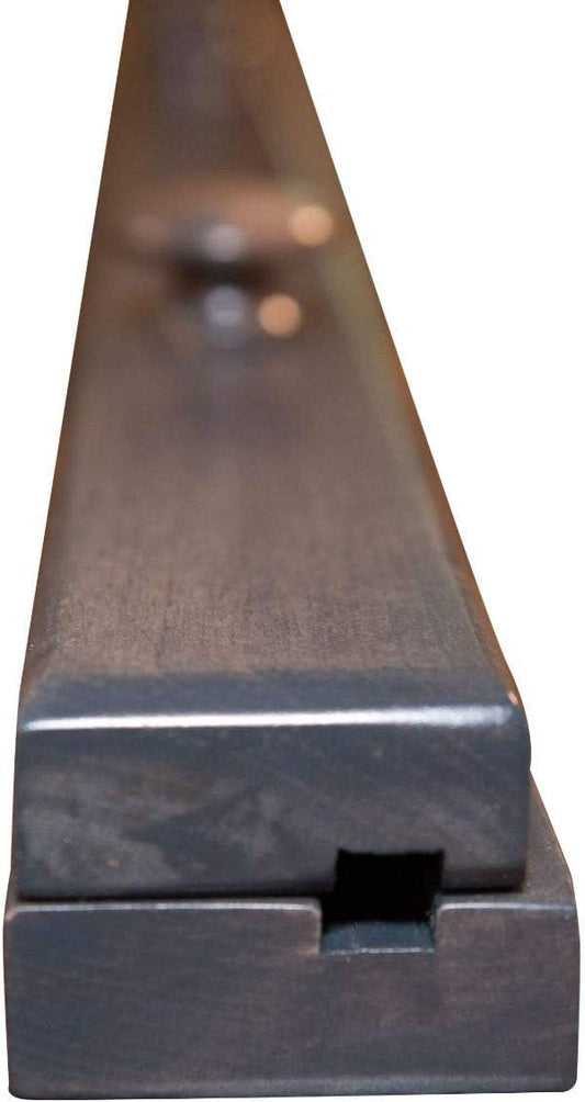 RRD Quilt Hanger for Wall for Display (54") Amish Made Wooden Quilt Rack Wall Mount - Rustic Tapestry Quilt Wall Hangers (Maple Wood, Antique Slate Stain, 54")