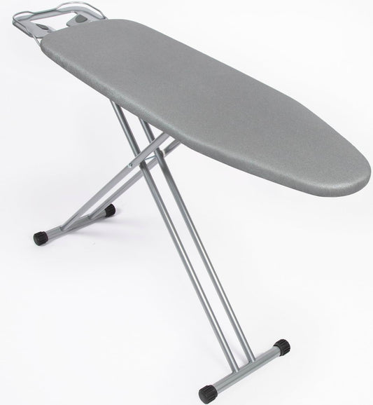 Ironing Board Full Size 54" L x 13" W, Foldable & Adjustable Height Iron Board with Heat-Resistant Cover and Iron Rest, Sturdy & Space-Saving Ironing Table for Home