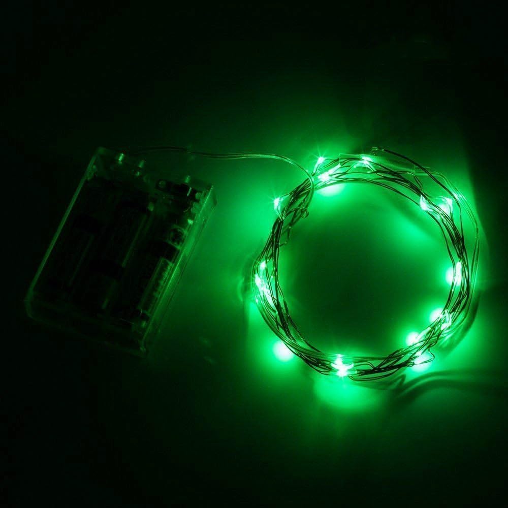 ANJAYLIA Green Fairy Lights, 10Ft/3M 30leds Bright Light St. Patrick's Day Decorations Lights