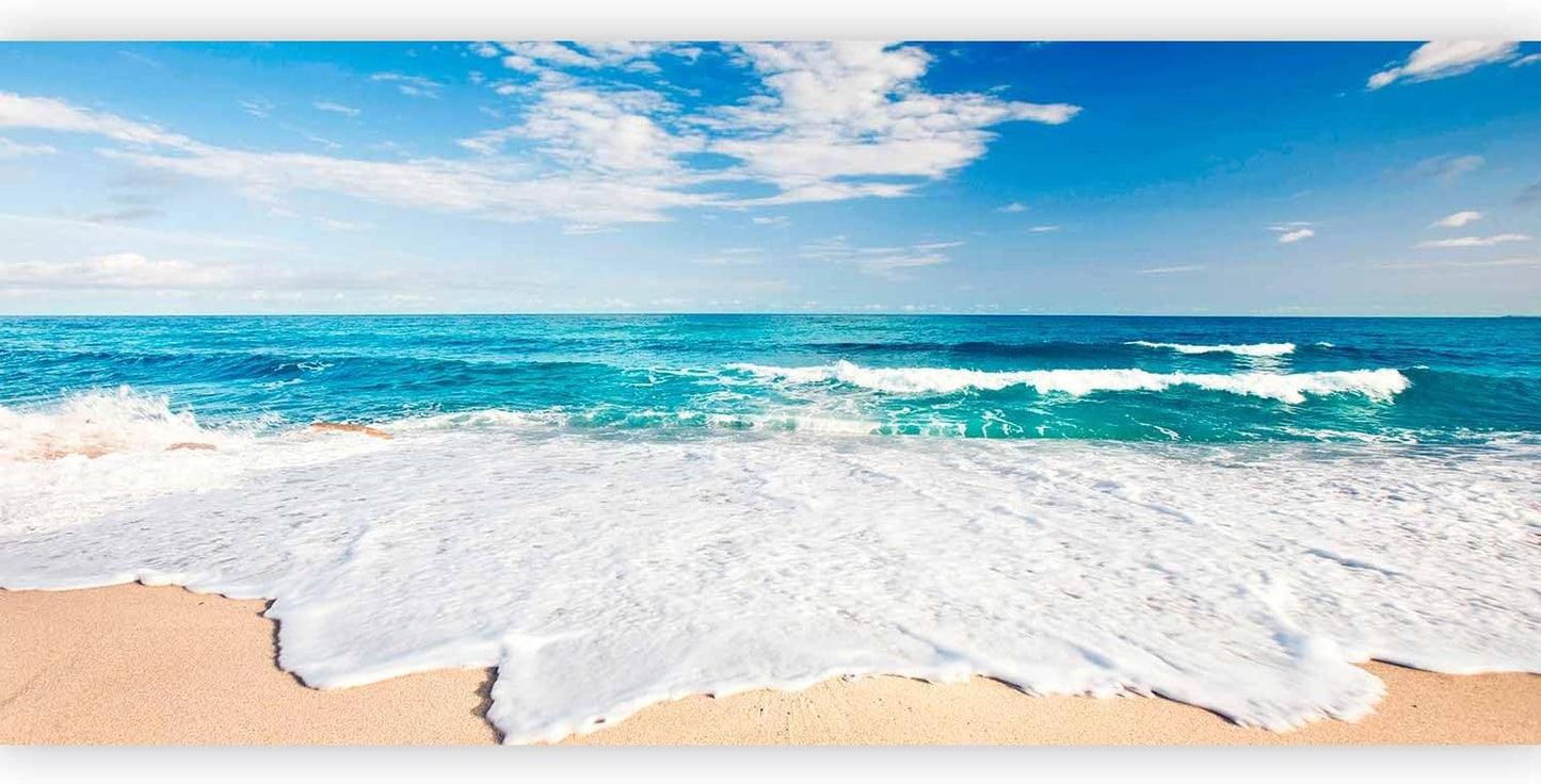 artgeist Wall Mural Beach 216x98 in - XXL Non-Woven Corner Wallpaper Fleece Angle Wall Decor Photo Print Picture Image Design Modern Nature Sea Landscape c-B-0035-a-b