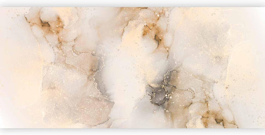 artgeist Wall Mural Marble Stone 216x98 in - XXL Non-Woven Corner Wallpaper Fleece Angle Wall Decor Photo Print Picture Image Design Marble Beige f-C-10058-a-d