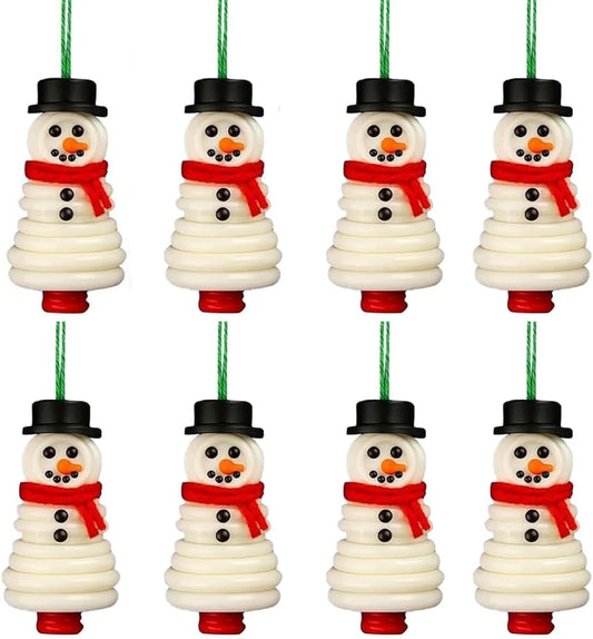 DIY Christmas Button Ornament Making Set - Snowman/Santa/Angel, Fun Holiday Craft Kit for All Ages, Ideal Xmas Tree Hanging Decor & Festive Gifts (B 8)