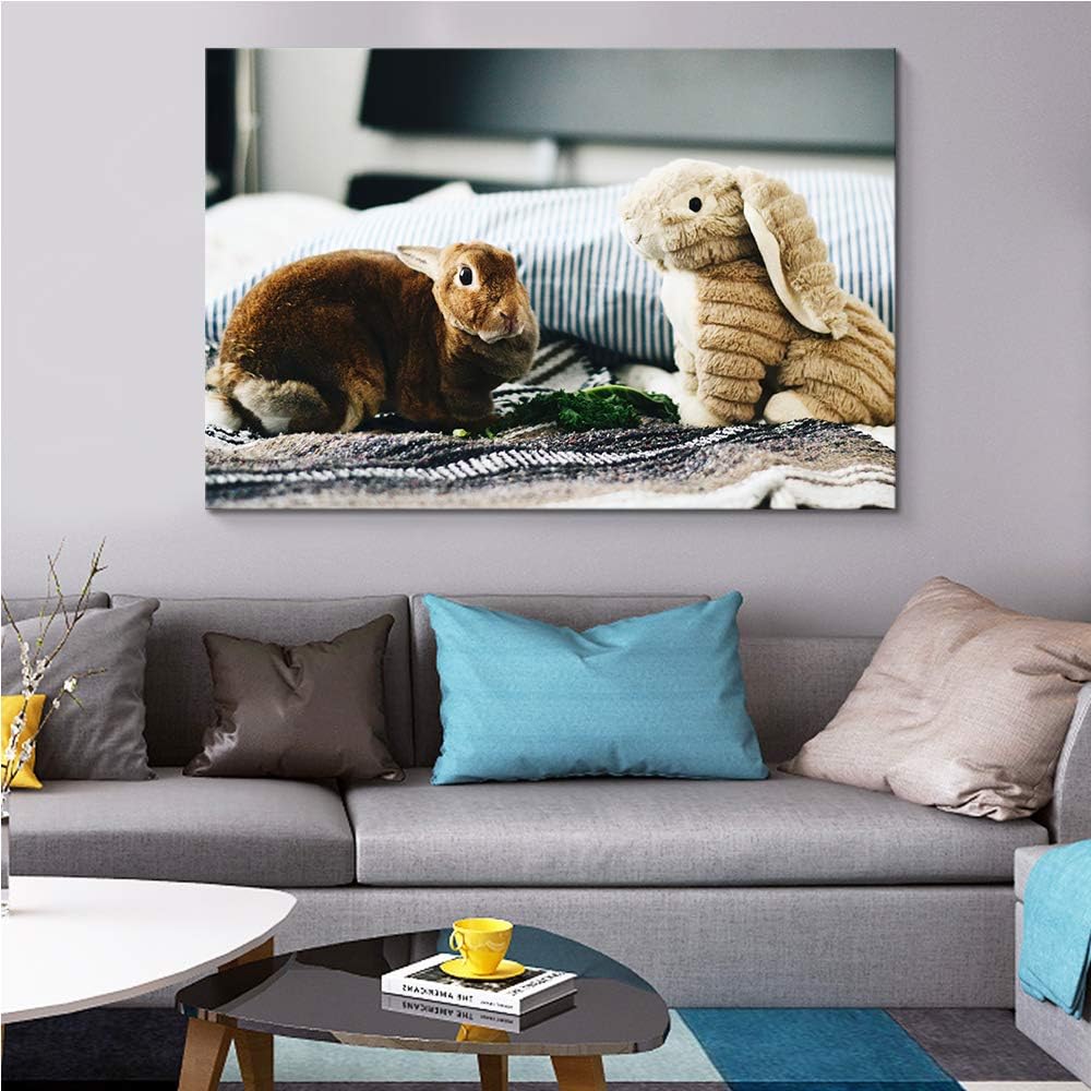 NWT Custom Canvas Prints with Your Photos for Pet/Animal, Personalized Canvas Pictures for Wall to Print Framed 24x36 inches