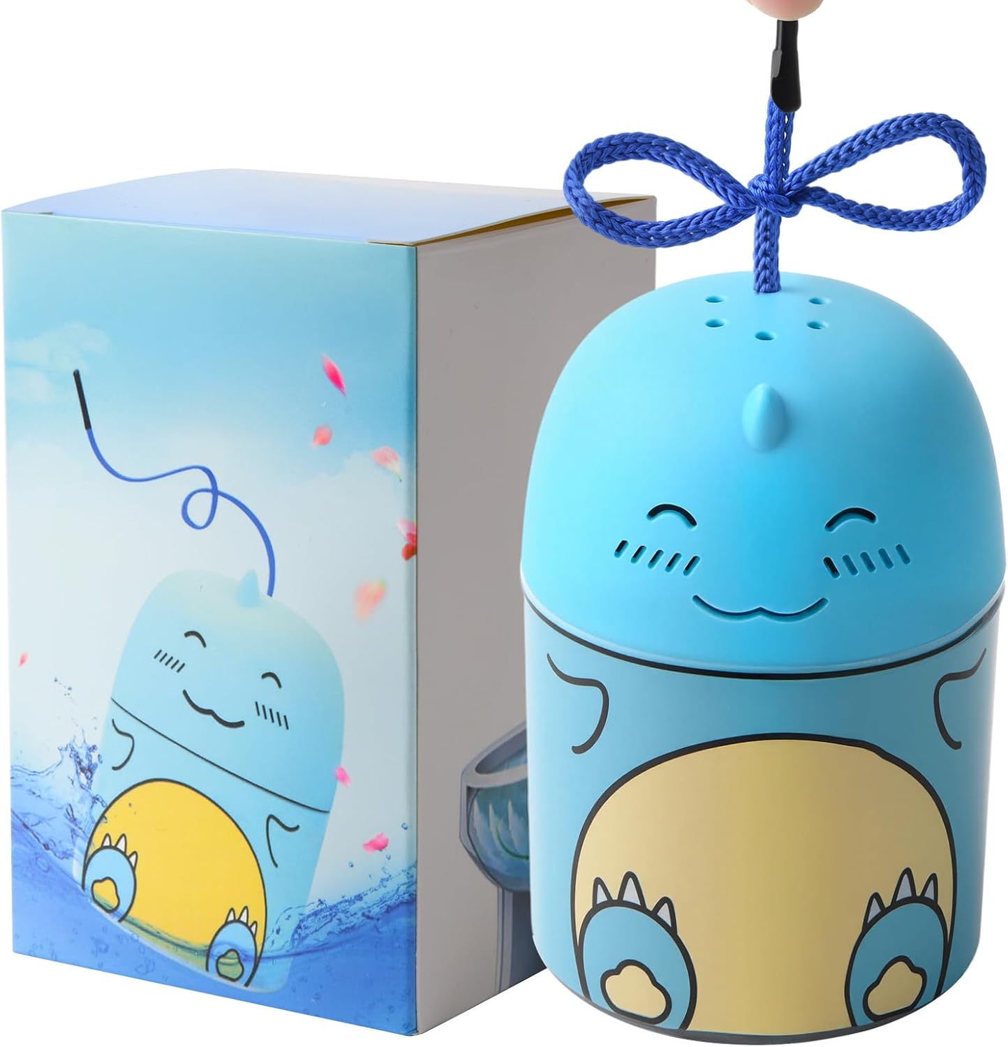 Toilet Bowl Cleaners Bottle Bathroom Toliet Bowl Cleaner with Fresh Ocean Scent Cute Dinosaur Shaped Toilet Tank Cleaner (Blue)