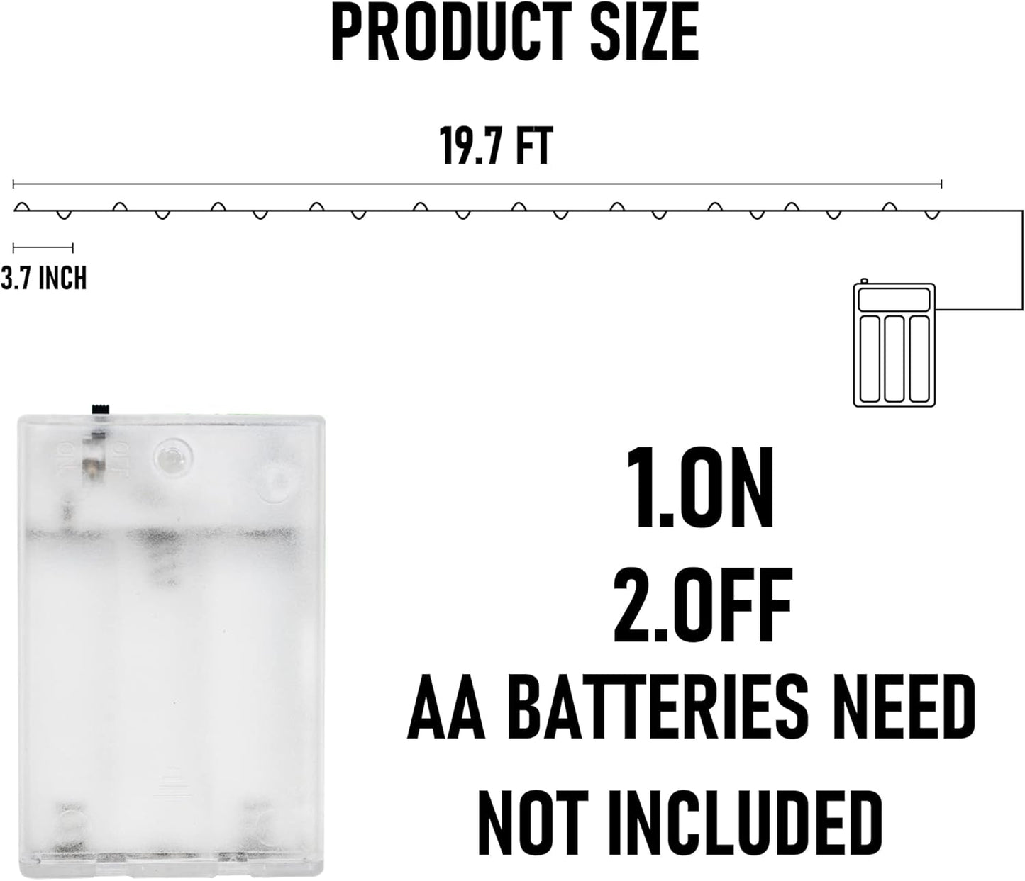 Dazzle Bright Fairy String Lights, 20 FT 60 LED Copper Wire Battery Operated Waterproof Lights, Halloween Decorations for Indoor Home Outdoor Garden Patio Yard Party Decor (Orange, 1)