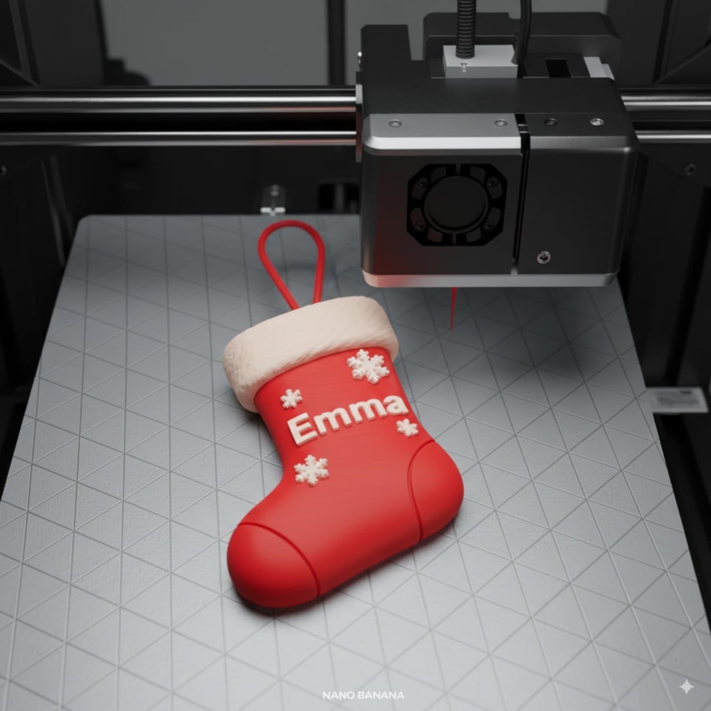 Personalized Christmas Stocking Ornament with Custom Name - 3D Printed Holiday Decor for Tree - Unique Keepsake Gift for Family, Kids, Pets - 2025 Christmas Decoration (best)