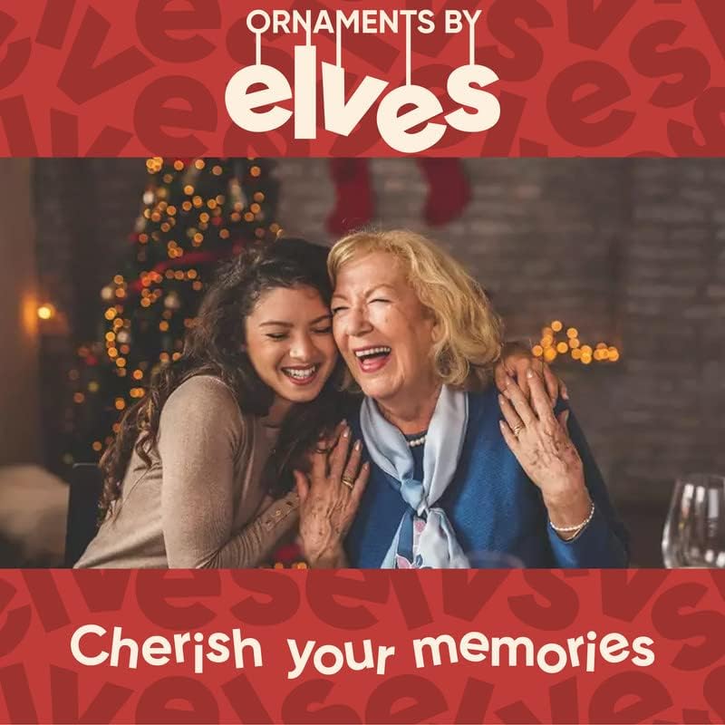 3D Masked Family of 5 Ornament 2025 Personalized Family Christmas Ornaments 2025 | Staircase Personalized Tree Ornaments for Grandchildren, Siblings & Grandkids Xmas Tree with Gifts of Five Ornament