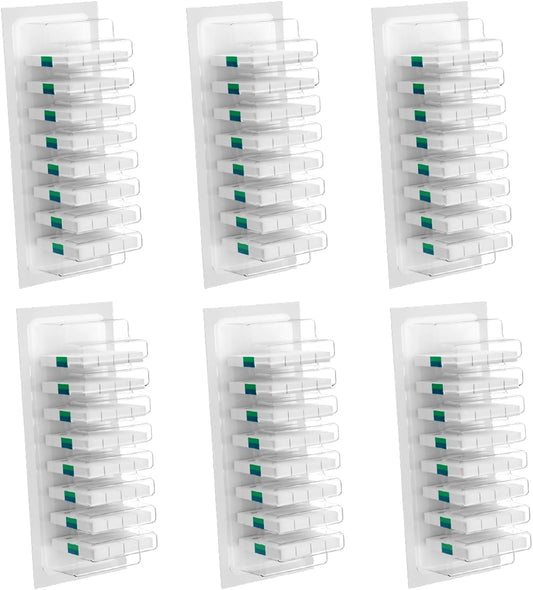 Disposable Toilet Brush with Replaceable Heads, Wall-Mounted Holder, Hygienic Bathroom Cleaning Tool (48 Box Refills)