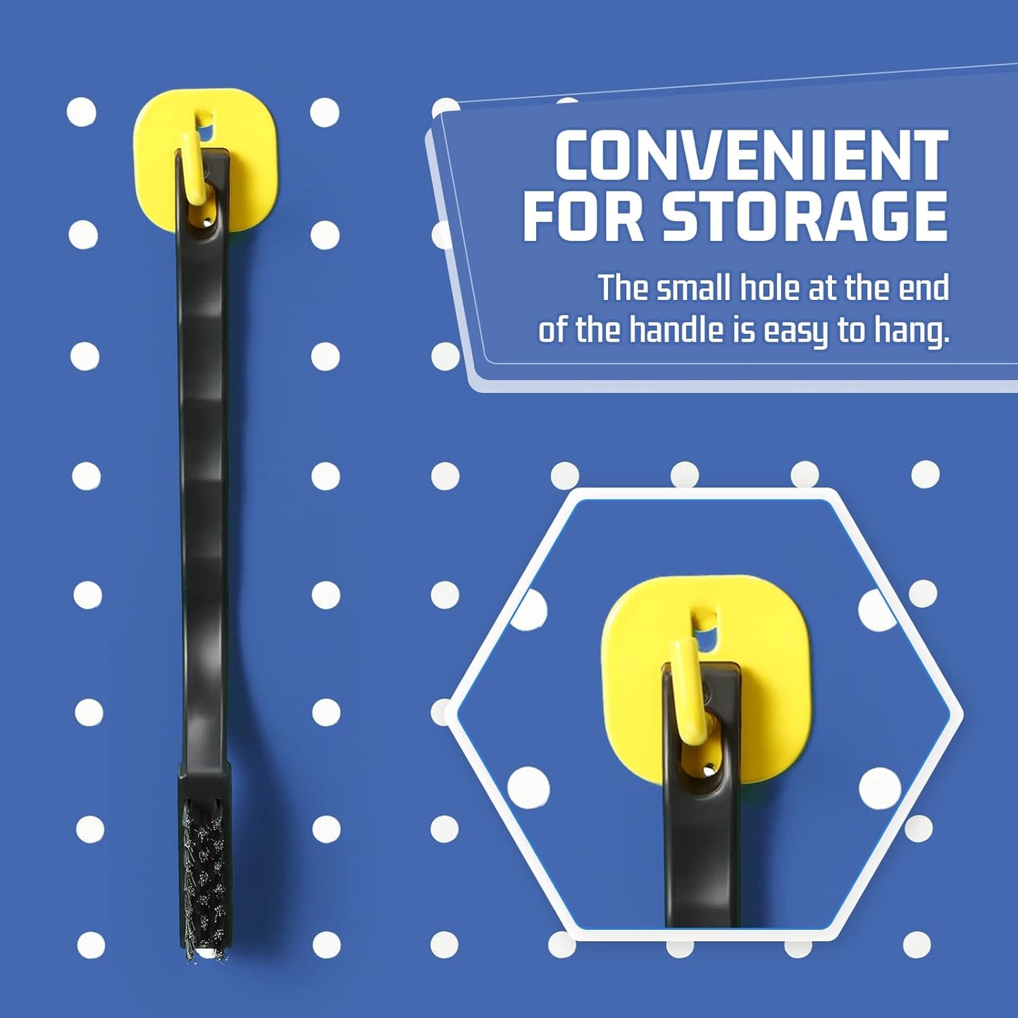 60 Pcs Mini Wire Brush Set Stainless Steel Wire Bristle Scratch Brush Small Metal Brush for Cleaning Curved Handle Masonry Welding for Cleaning Welding Slag and Rust Tool, Black, 6.7 Inches