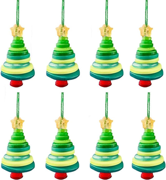 DIY Christmas Button Ornament Making Set - Snowman/Santa/Angel, Fun Holiday Craft Kit for All Ages, Ideal Xmas Tree Hanging Decor & Festive Gifts (C 8)