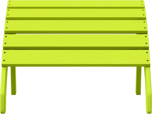 WestinTrends Dylan Outdoor Patio HDPE Adirondack Ottoman Footrest, Lime