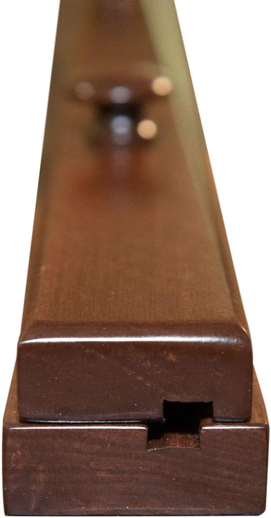 RRD Quilt Hanger for Wall for Display (42") Amish Made Wooden Quilt Rack Wall Mount - Rustic Tapestry Quilt Wall Hangers (Maple Wood, Coffee Stain, 42" Long)