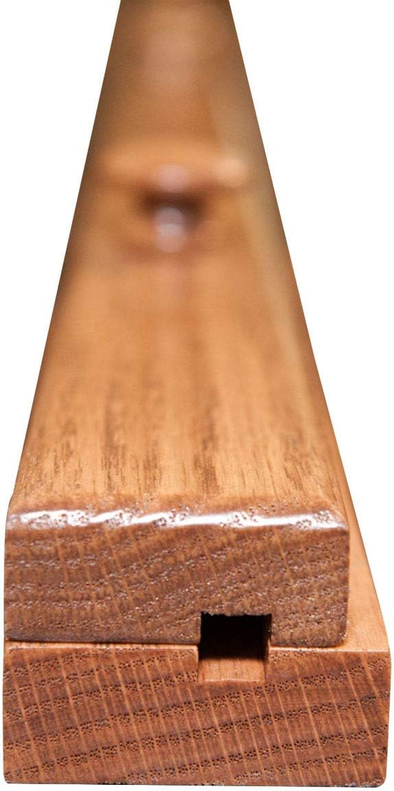 RRD Quilt Hanger for Wall for Display – Amish Made Wooden Quilt Rack Wall Mount - Rustic Tapestry Hangers for Rugs, Tapestries & Quilts – Quilt Wall Hangers (Oak Wood, Fruitwood Stain, 96” Long)