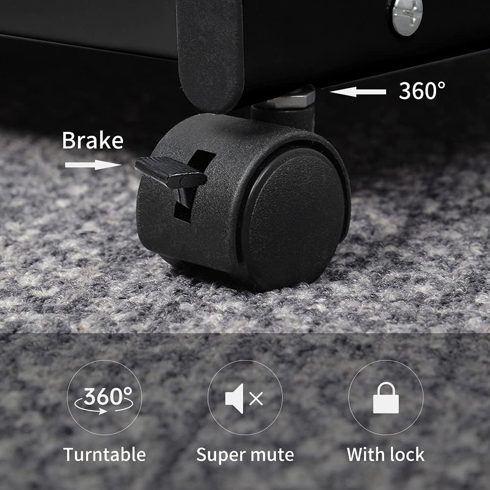 brochure display stand&Foldable Magazine Rack with 5 Pockets for Exhibition and Trade Show (17.7'X14.5'X63')