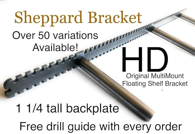 Floating Shelf Brackets - Sheppard Brackets - Easy Install - Heavy Duty (40 inch)