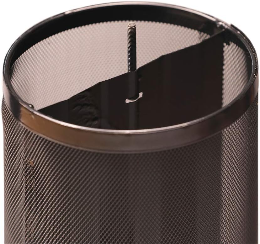 Nature's Rhythm Metal Hopper Bird Feeder, Dual Seed Compartments, 10 Feeding Ports, Holds 10lbs Seed, Attracts Cardinals, Titmice, Nuthatches