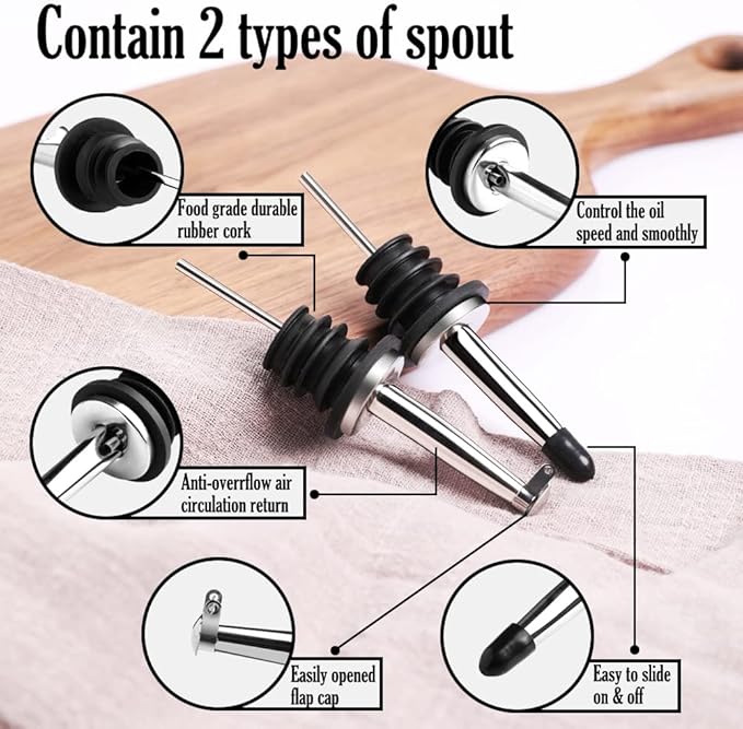 Sweejar Ceramic Olive Oil Dispenser Bottle, Opaque Oil Cruet Protects Oil to Reduce Oxidation, Suitable for Storage Oil, Vinegar, Coffee Syrups & Other Liquids, Pack of 1, 15.5 Fl Oz (Teal Green)