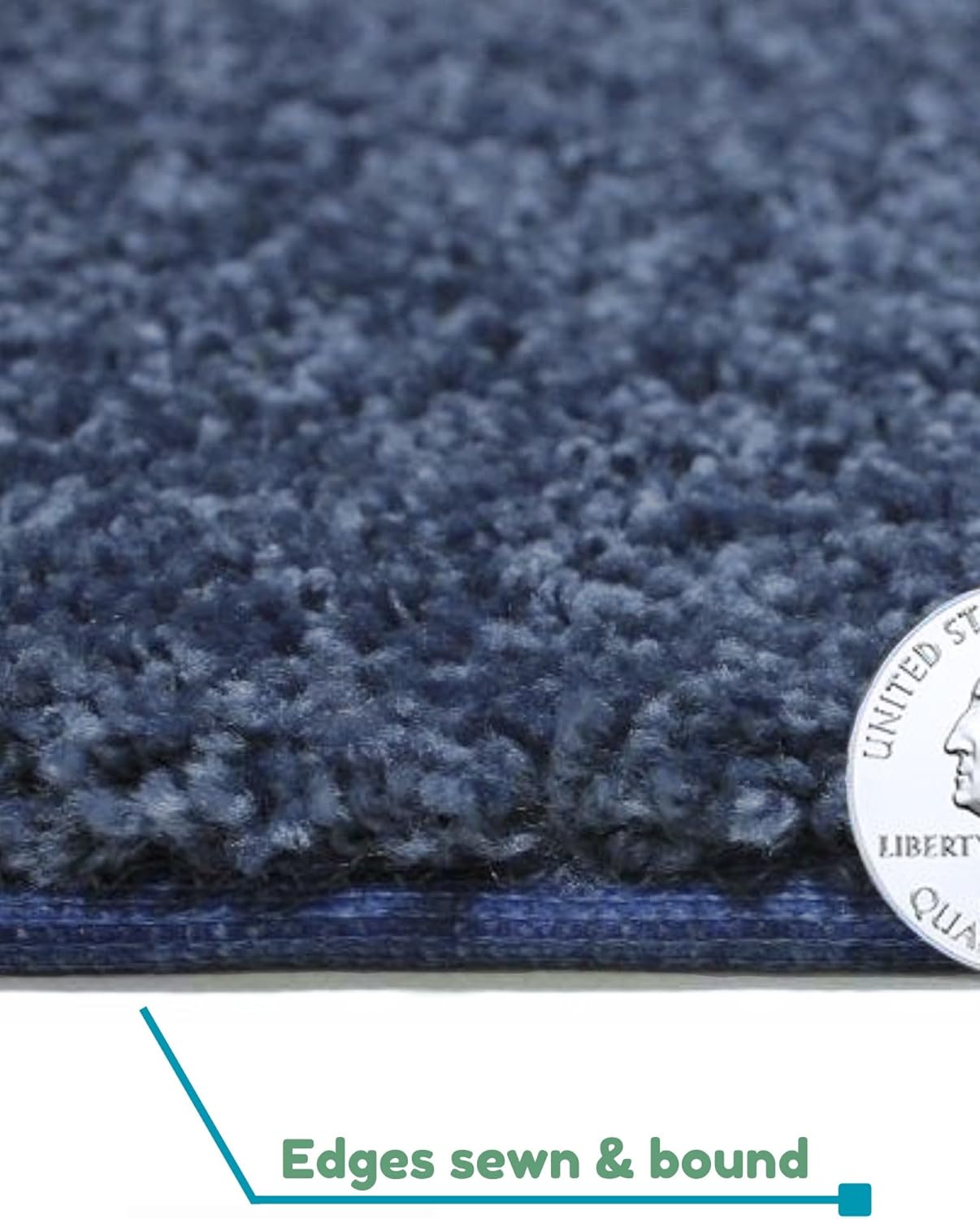 KOECKRITZ Soft and Colorful Kids Classroom Area Rugs (Passes Flammability Pill Test) Many Sizes and Bright Colors to Select from (8' Round, Navy)