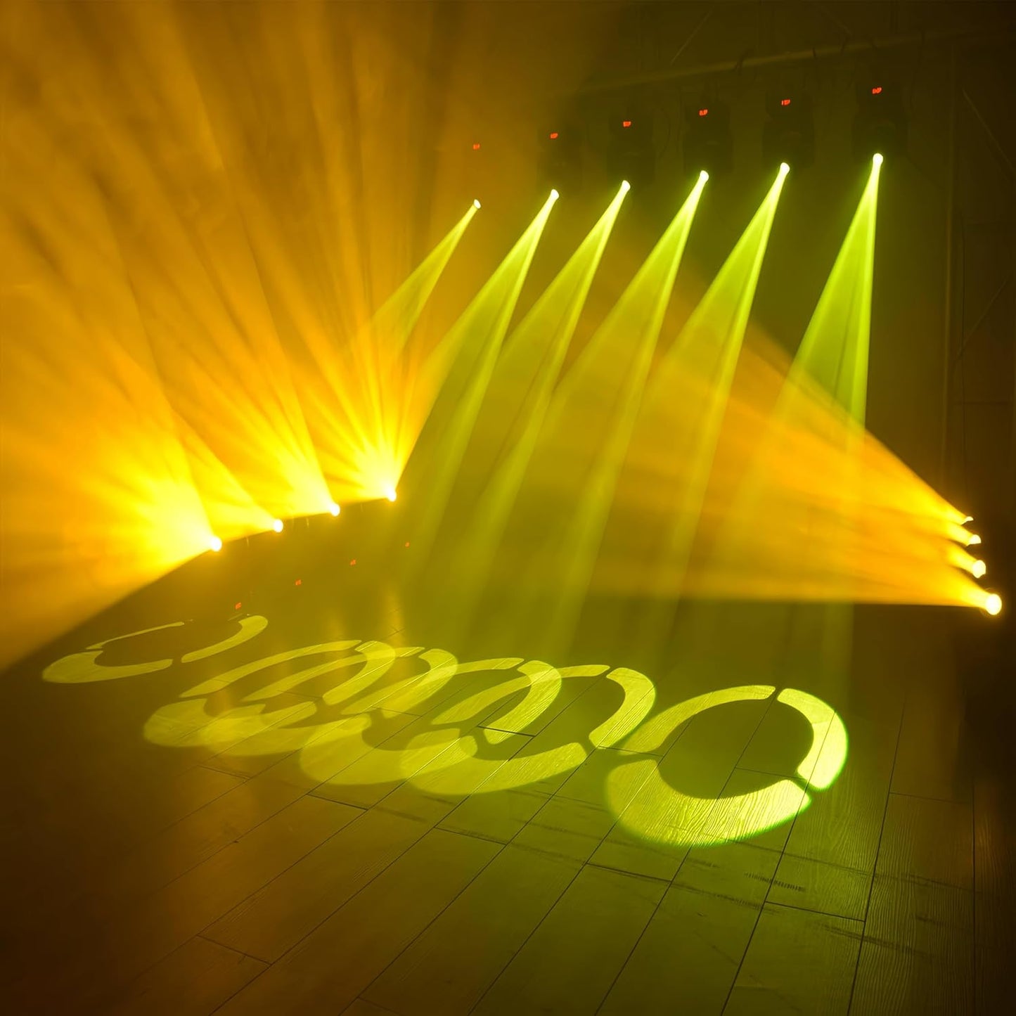 DJCLUB Stage Lights Moving Head Light 7 Gobos 8 Colors 11 Channels 60W Spot Light DMX 512 with Sound Activated for Wedding DJ Party Stage Lighting (LED 60W Moving Head)