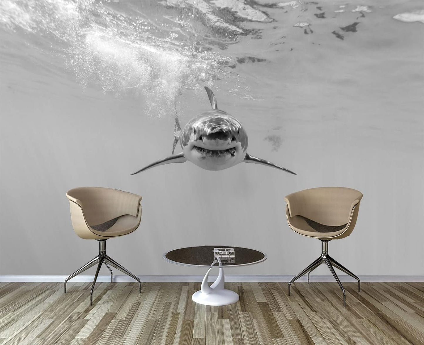 Shark Wall Mural Wallpaper for Bedroom 178" x 117"